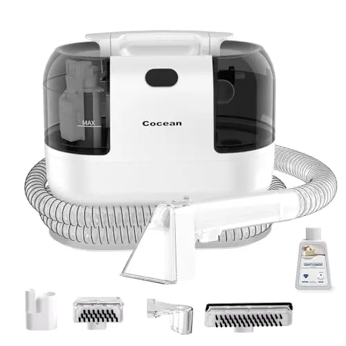 COCEAN white portable upholstery and carpet cleaner machine
