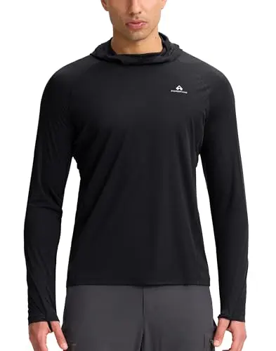 Pioneer Camp Ultra Lightweight Sun Hoodie in black