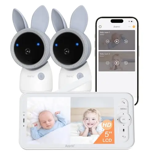 ARENTI 4MP baby monitor system with two cameras