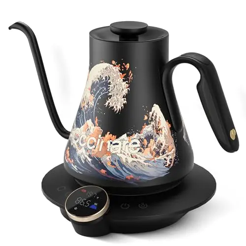 Cocinare Artisan Collection Wave gooseneck electric kettle