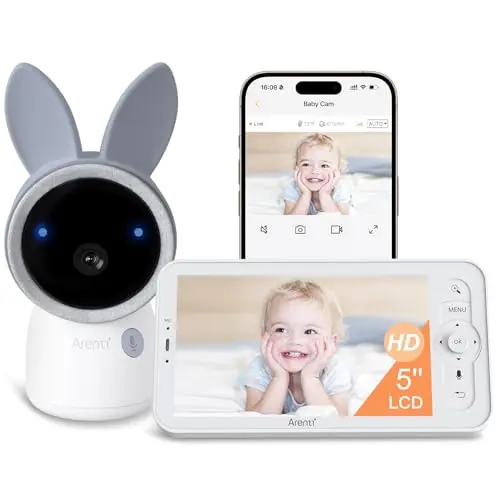 ARENTI 4MP video baby monitor with 5-inch screen