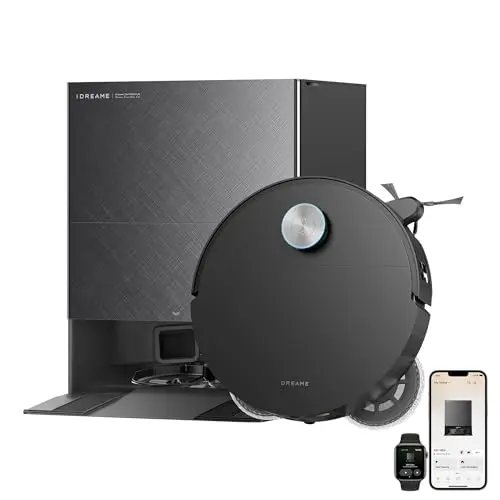 Dreame X60 Ultra robot vacuum, a sleek black unit with a slim profile designed to clean under low furniture.