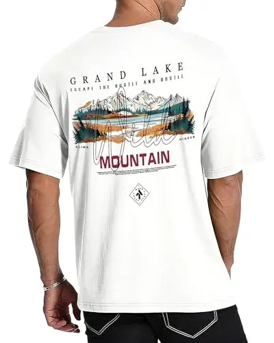 YTD Outdoors graphic t-shirt with oversized design