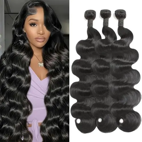 Jarama 12A Body Wave human hair bundles in natural black