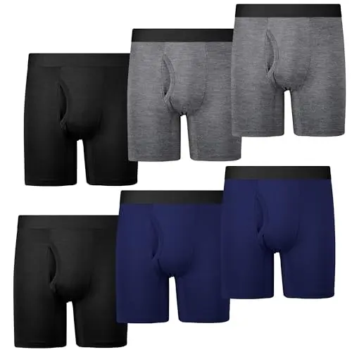 Protium Soft & Tagless Boxer Briefs set in a 6-pack for boys