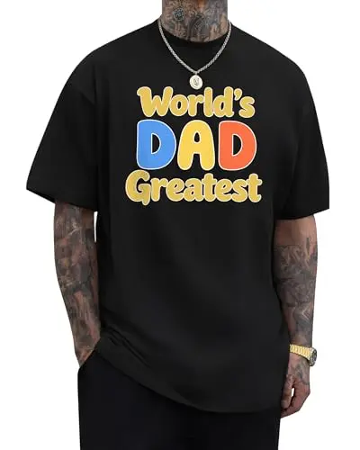 YTD Dad graphic t-shirt with World's Greatest Dad print