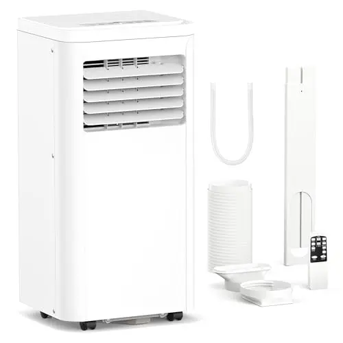 Electactic 8000 BTU portable air conditioner for rooms up to 450 square feet with low noise