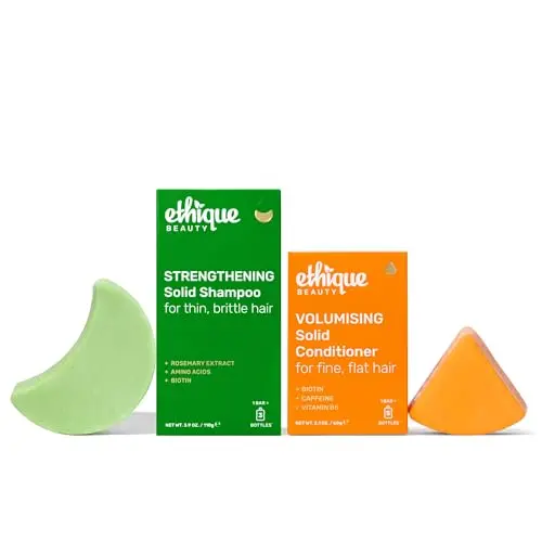 Ethique Anti-Thinning Shampoo and Conditioner Set for strengthening and volumizing