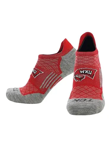 Western Kentucky Hilltoppers no-show golf socks with heel tab